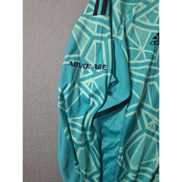 Adidas Aeroready Jersey MLS Mens Large Rare Green Geometric Pattern #21 - Picture 3 of 8